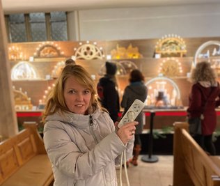 Organisatorin Bärbel Raatz zieht den Stecker.