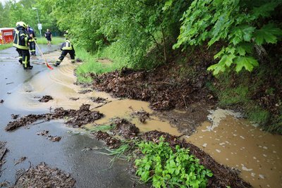 Die Feuerwehr in Schwarzenberg hatte gleich mehrere Einsatzstellen im Stadtgebiet abzuarbeiten.