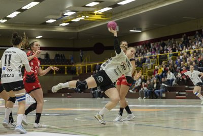 Kreisläuferin Alisa Pester brachte noch vor der Pause sechs Treffer für den BSV Zwickau.