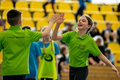 Gut gemacht: Die Kinder der Freiberger Karl-Günzel-Grundschule wurden am Ende Gesamtzweiter.