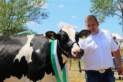 Die schönste Kuh mit dem Titel "Miss Vogtland" präsentierte Tobias Döhler aus Wildenau.
