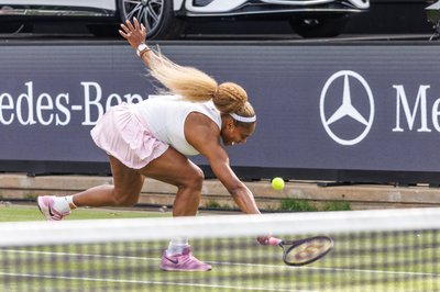 Nicht jede Aktion gelang: Serena Williams. 