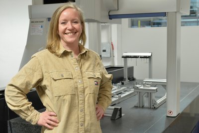 Marlen Hinz ist Betriebsleiterin bei der Firma B&T Exact in Frauenstein.