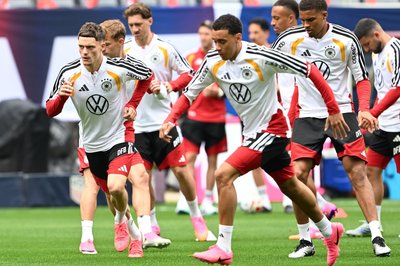  Beim Abschlusstraining fehlte Manuel Neuer zunächst. 