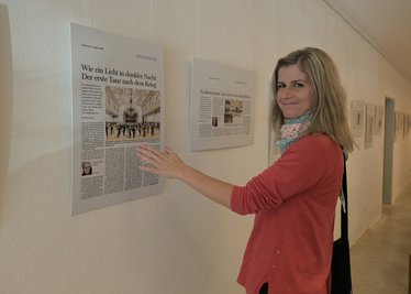 Eine Beitragsfolge der "Freien Presse" erinnerte an die Geschichte von Bürgergarten und Treff. Auch Gabriele Krauß aus Lauter sah sich die Galerie an.