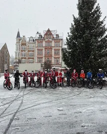 Weihnachtsmänner in Mittweida