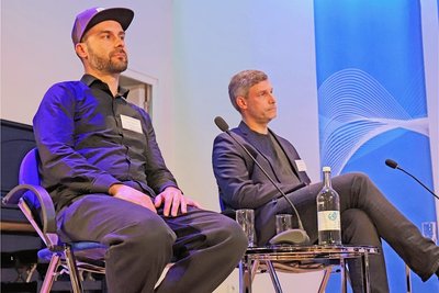 Oliver Becker (l.) und Torsten Näser, Macher des Films "Gunter Galinsky, Fotofreund". 