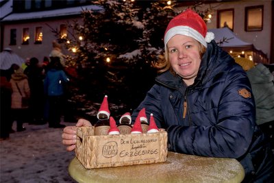 Annika Schneider mit ihren Oxy-Mella-Produkten.
