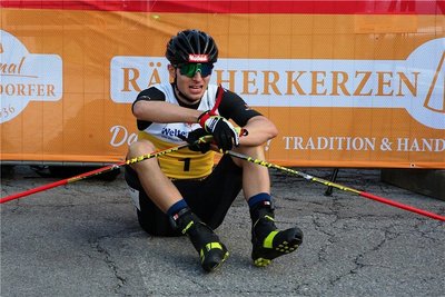 Lokalmatador Terence Weber ging nach dem Springen als Erster in die Spur.