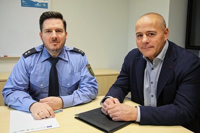 Sie versuchen Leute zu sensibilisieren, ohne Panik zu verbreiten: Christian Schünemann (links) und Alexander Szelig. 