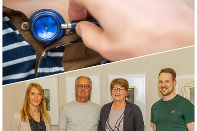 Überführen die Arztpraxis in neue Strukturen: MVZ-Managerin Julia Glagau (v. l.), die Mediziner Michael und Susanne Vorwergk sowie David Haase.