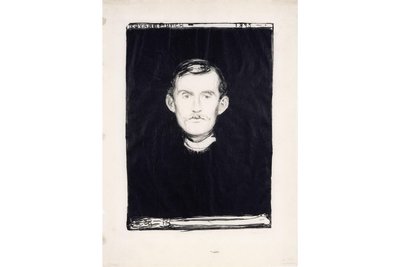 Edvard Munchs „Selbstporträt“ von 1895.