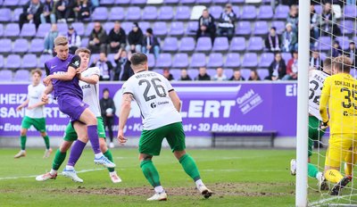 Erik Majetschak traf zum 1:1 für die Veilchen.