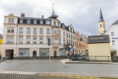 Die Praxisgemeinschaft befindet sich am Roßmarkt in Stollberg.