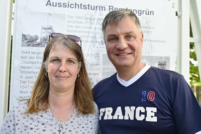Kristin und Michael Renz organisieren den 4. Remtengrüner Turmlauf am Samstag.