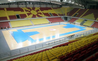 Hier spielen die Niners Chemnitz ab dem 21. September um den Einzug in die Champions League: das Boris Trajovski Sports Center im nordmazedonischen Skopje.
