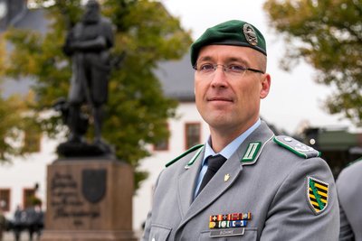 Bataillonskommandeur Oberstleutnant Georg Böhme.