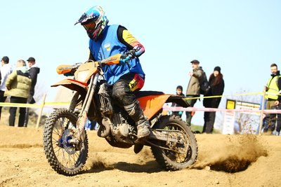 Ex-Endurosportler Derrick Görner war beim DM-Auftakt in Dahlen als Track Inspector unterwegs.