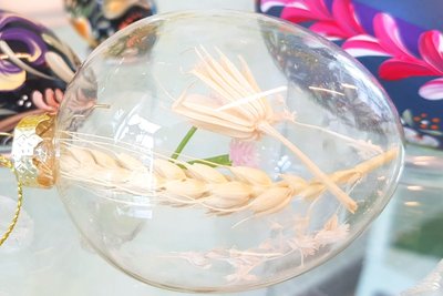 Getrocknetes vom Feld hat dieses Ei endgültig zum Kunstwerk gemacht.