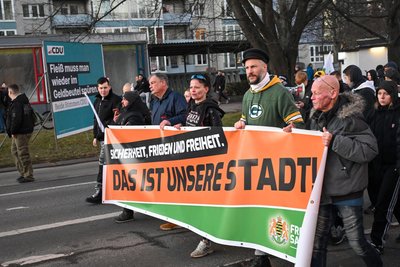 Es waren wenige Neonazis, doch sie erreichten eine hohe Aufmerksamkeit.