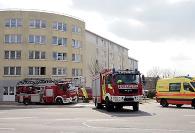 Noch vor Eintreffen der Feuerwehr konnten Mitarbeiter den Brand im Zimmer der Bewohnerin löschen.