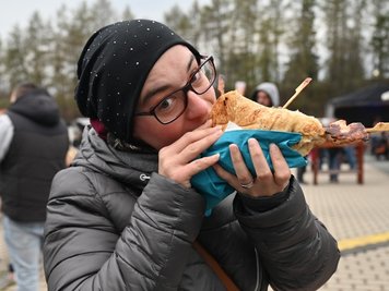 Katja Irmscher aus Stollberg hat es sich schmecken lassen. 