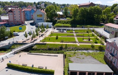 Die sogenannte "Gemeinsame Mitte" verbindet die Gemeinde Bärenstein und ihre tschechischen Nachbarn in Vejprty/Weipert.