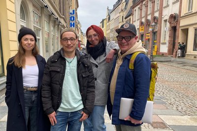Saskia Plass, Chris Schülter, Diana Beese und Andreas Saller sind Gründungsmitglieder von 2ZG und Kandiadten zur Stadtratswahl.