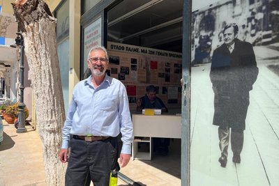 Manolis Zervakis, der Museumsleiter, hat Palme persönlich gekannt.