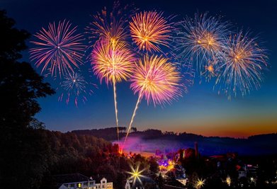 Das Abschlussfeuerwerk am Samstagabend war grandios, sagt Festkomitee-Chef Dieter Herold. Inszeniert wurde es vom einheimischen Pyrotechniker Rocco Lämmel. 