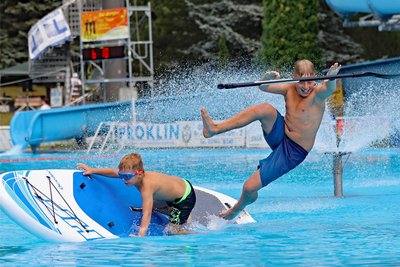 Der Name ist Programm: Im Waldsportbad gibt es über die gesamte Saison Angebote. Im August soll es erstmals einen Pool-Jumping-Contest mit jeder Menge Gaudi geben.