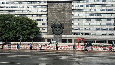 Das Chemnitzer Karl-Marx-Monument. 