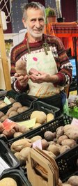 Steffen Jahnke kam mit seiner Kartoffelvielfalt ebenfalls gut an.