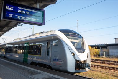 Der Sonderzug nach Leipzig: Abfahrt in Plauen 8.46 Uhr.
