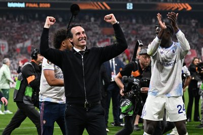 Villa-Trainer Trainer Unai Emery wurde von den internationalen Medien gefeiert. 