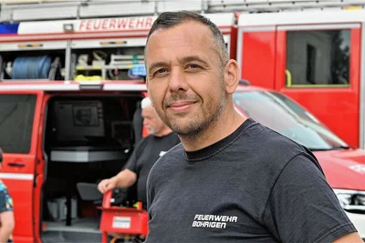 Christian Fiedler ist Chef der Feuerwehr in Böhrigen.