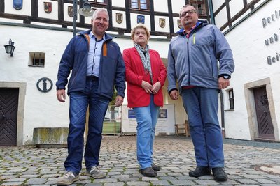 Der Vorstand der Freien Wähler Vogtland: Sven Lorenz, Carmen Künzel und Mario Beine.