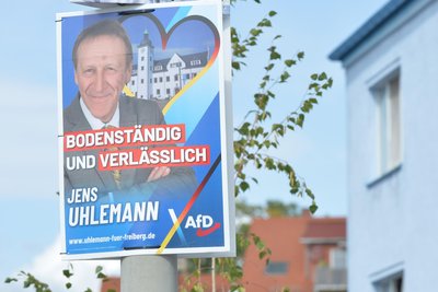 Jens Uhlemann tritt für die AfD zur Wahl eines neuen Oberbürgermeisters der Stadt Freiberg an.