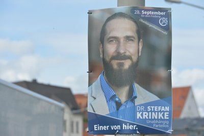 Stefan Krinke möchte als unabhängiger Einzelbewerber zum neuen Oberbürgermeister der Stadt Freiberg gewählt werden.