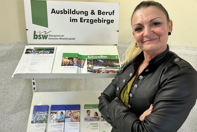 Michaela Wolf ist die neue Leiterin des Bildungszentrums in Schwarzenberg vom Bildungswerk der Sächsischen Wirtschaft.