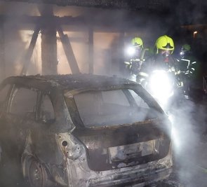 Keine Verletzten, aber hohen Sachschaden hatte der Brand in Adelsberg zur Folge. 