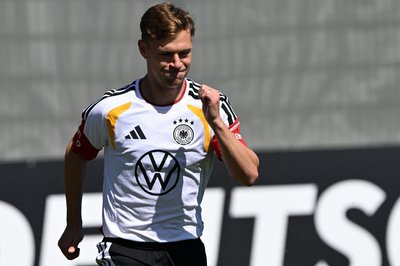 DFB-Kapitän Joshua Kimmich trainiert im Camp der Nationalmannschaft. 