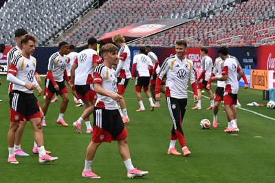 Karl im DFB-Training vor seiner Verletzung. 