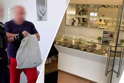 Der Angeklagte soll bei dem Überfall im März Schmiere gestanden haben.