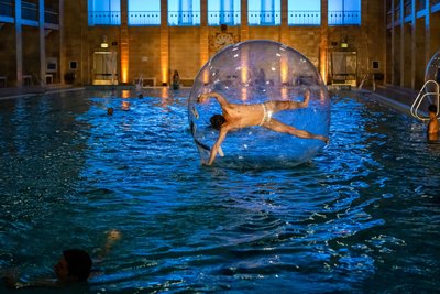 Abschluss im Wasser.