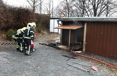 Die Feuerwehr war vor Ort und konnte den Brand löschen.