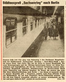Aus "Freie Presse" vom 23. November 1976, 