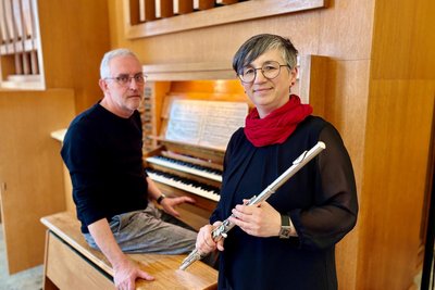 Jan und Veronika Hermsdorf stellten Förderschülern aus Aue und Schneeberg Instrumente vor.