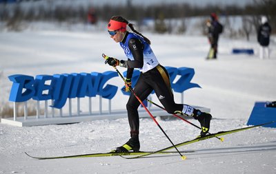 Katharina Hennig in Aktion.