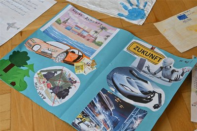 Die Kinder entwickelten Ideen für die Zukunft.